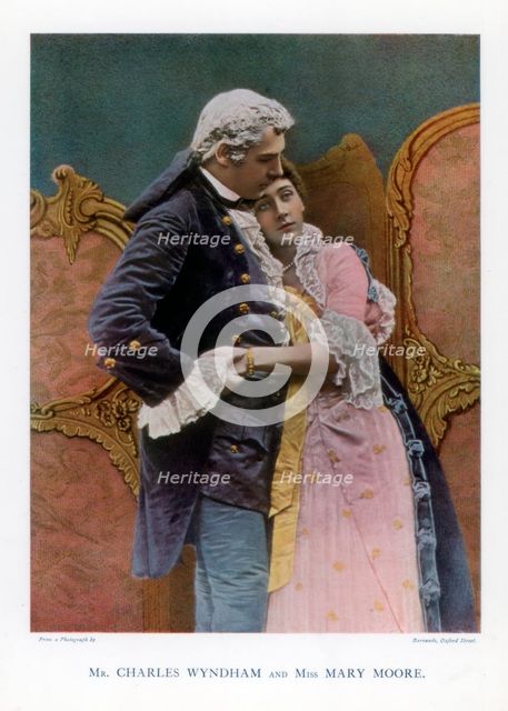 Charles Wyndham and Mary Moore, English actors, 1901.Artist: Barraud