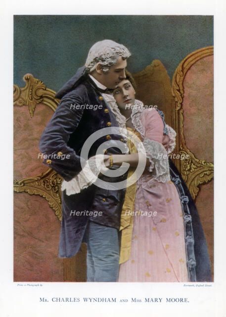 Charles Wyndham and Mary Moore, English actors, 1901.Artist: Barraud