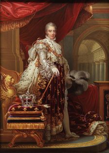 Charles X (1757-1836), King of France, after Gérard, 1829. Creator: Henry Bone
