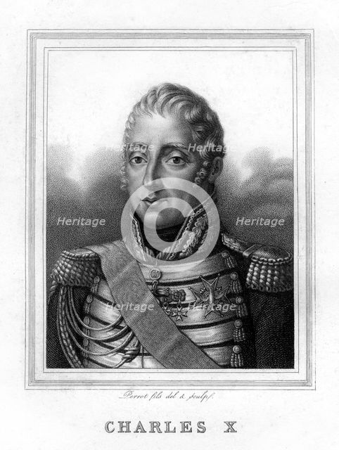 Charles X, King of France, 19th century.Artist: Perrot