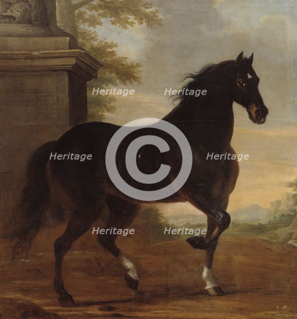 Charles XI's favourite horse Tott, 1680. Creator: David Klocker Ehrenstrahl.