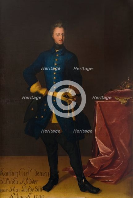 Charles XII, 1682-1718, King of Sweden, Palatine Count of Zweibrücken. Creator: David von Krafft.