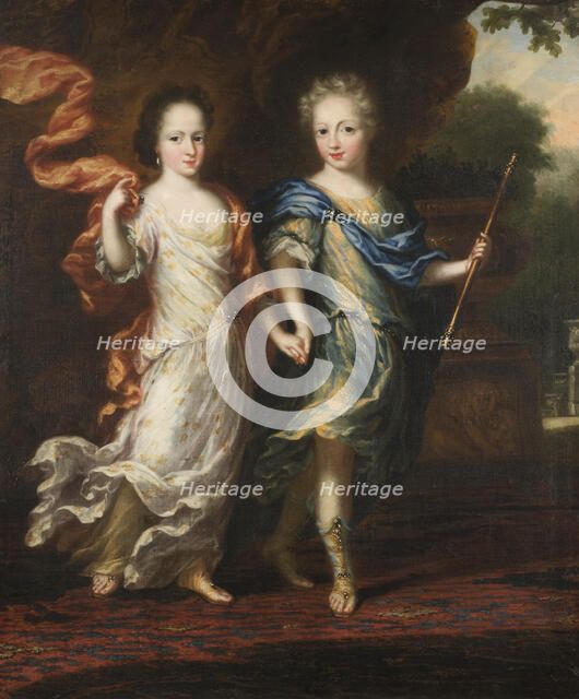 Charles XII, 1682-1718, King of Sweden, Palatine Count of Zweibrücken and Hedvig Sofia..., 1687. Creator: David Klocker Ehrenstrahl.