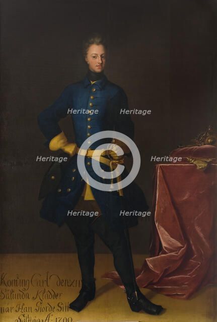 Charles XII, 1682-1718, King of Sweden, Palatine Count of Zweibrücken. Creator: David von Krafft.