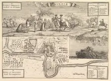 Charles XII at Bender (Aubry de La Mottraye's "Travels throughout Europe, Asia and into..., 1723-24. Creator: William Hogarth