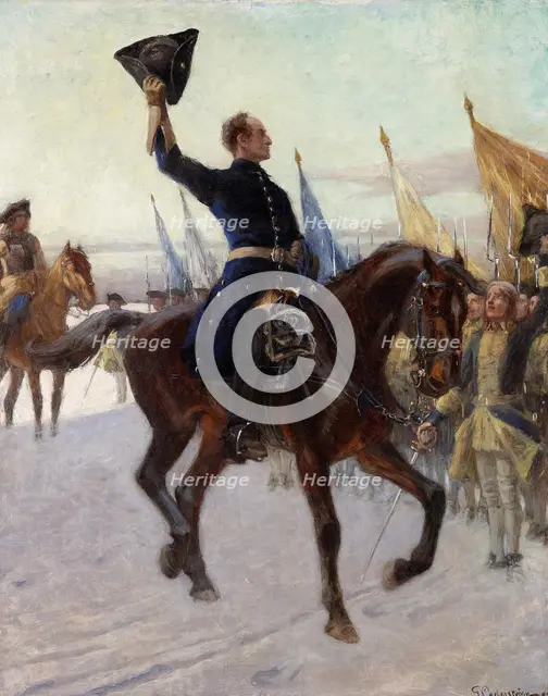 Charles XII greets his Caroleans, 1923.