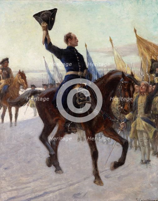 Charles XII greets his Caroleans, 1923.