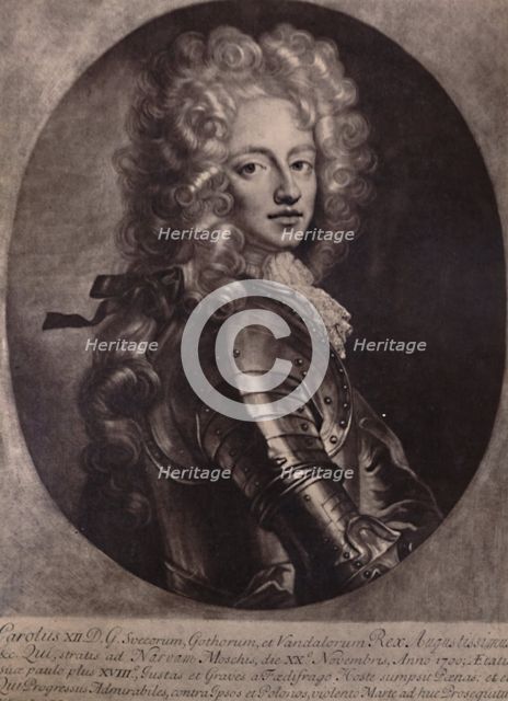 Charles XII, King of Sweden, c1700 (1894). Artist: John Smith.