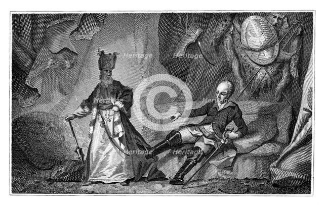 Charles XII of Sweden and the Grand Vizier, 1709-1713.Artist: Wilson