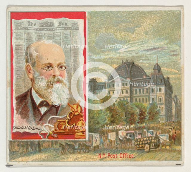 Charles A. Dana, The New York Sun, from the American Editors series (N35) for Allen & Gint..., 1887. Creator: Allen & Ginter.