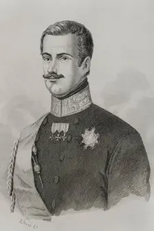 Charles Albert of Sardinia, (1798-1849), King of Sardinia, (1831-49), Duke of Savoy...1857. Creator: Esteban Buxo