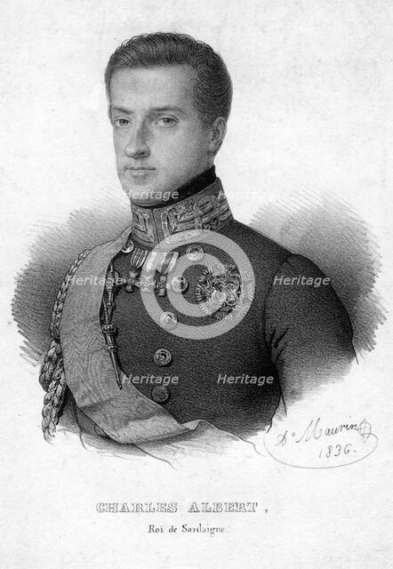 Charles Albert of Sardinia, King of Sardinia, 1836. Artist: Unknown