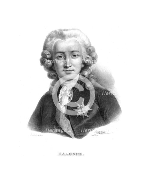 Charles Alexandre de Calonne, (c1820s).  Artist: Jean-Baptiste Mauzaisse.