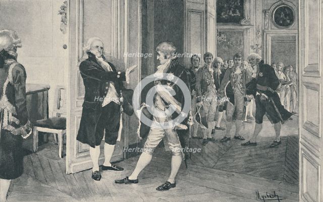 'Charles and Ferdinand at Bayonne', 1808, (1896). Artist: Unknown.