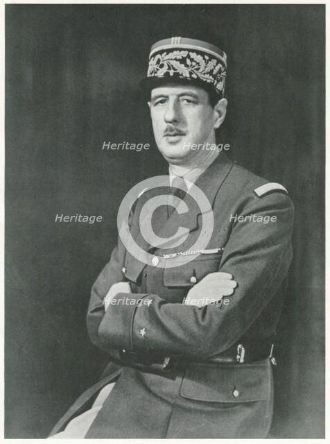 Charles Andre Joseph Marie De Gaulle, 1940. Artist: Unknown