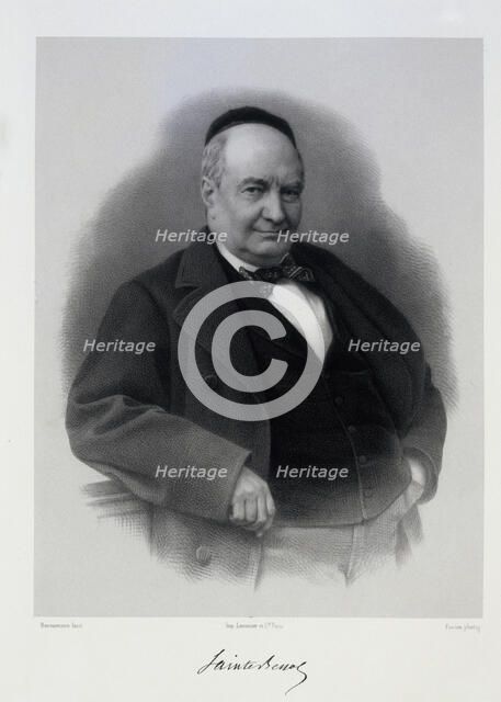 Charles Augustin Sainte-Beuve (1804-1869). Creator: Bornemann, C. (active Mid of the 19th cen.).