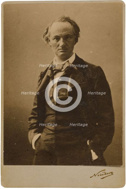 Charles Baudelaire (1821-1867) Artist: Nadar, Félix (1820-1910)