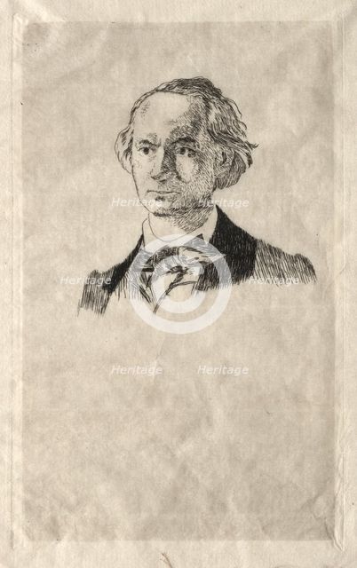Charles Baudelaire, 1865. Creator: Edouard Manet (French, 1832-1883).
