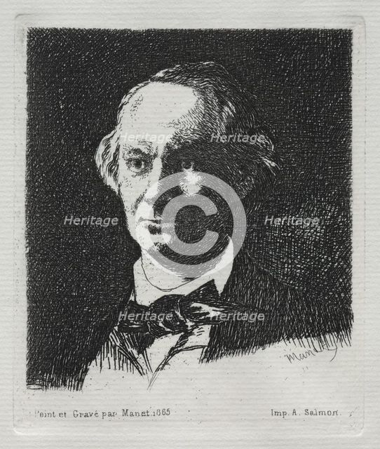 Charles Baudelaire, 1869. Creator: Edouard Manet (French, 1832-1883).