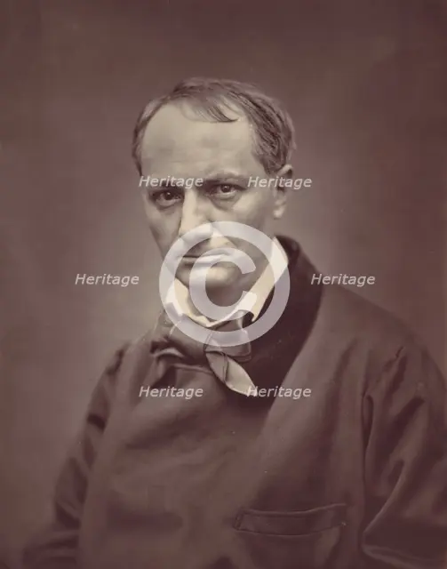 Charles Baudelaire, ca. 1863. Creator: Etienne Carjat.