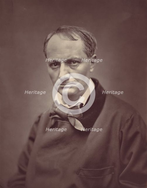Charles Baudelaire, ca. 1863. Creator: Etienne Carjat.