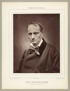 Charles Baudelaire (French poet, critic, and writer, 1821-1867), c. 1863. Creator: Etienne Carjat