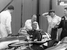 Charles Boulton with members of the Connaught team, Crystal Palace, London, 1954