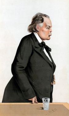Charles Bradlaugh (1833-1891) British free-thinker and social reformer. Artist: Spy