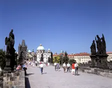 Charles Bridge, Prague, Czech Republic. Creator: Peter Thompson