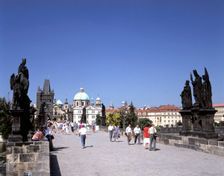 Charles Bridge, Prague, Czech Republic. Creator: Peter Thompson