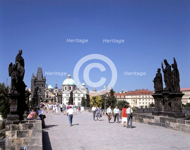 Charles Bridge, Prague, Czech Republic. Creator: Peter Thompson.
