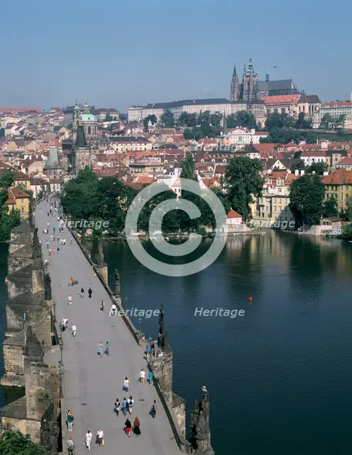 Charles Bridge, Prague, Czech Republic. Creator: Peter Thompson.