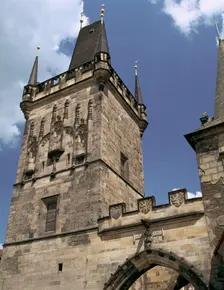 Charles Bridge Tower, Prague, Czech Republic. Creator: Peter Thompson
