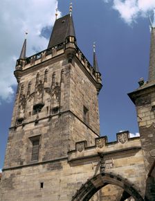 Charles Bridge Tower, Prague, Czech Republic. Creator: Peter Thompson