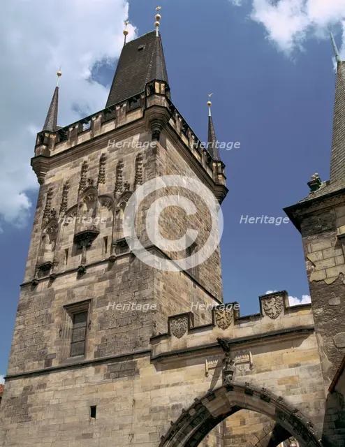 Charles Bridge Tower, Prague, Czech Republic. Creator: Peter Thompson.
