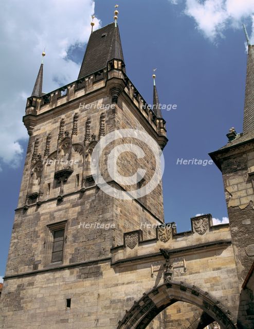 Charles Bridge Tower, Prague, Czech Republic. Creator: Peter Thompson.
