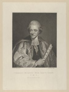 Charles Burney, April 1, 1784., April 1, 1784. Creator: Francesco Bartolozzi