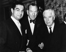 Charles Chaplin (1889-1977) with Noel Coward (1899 - 1973)