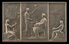Charles Christofle, 1805-1863, Silversmith [obverse], 1892. Creator: Louis Oscar Roty