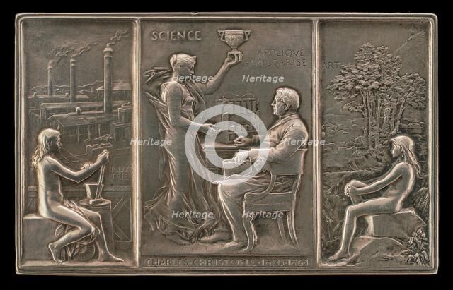 Charles Christofle, 1805-1863, Silversmith [obverse], 1892. Creator: Louis Oscar Roty.