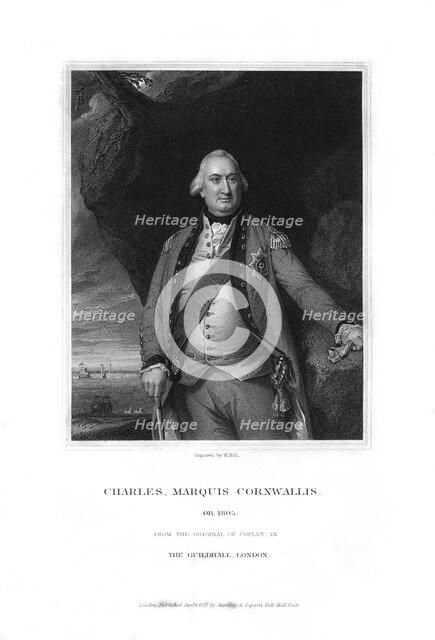 Charles Cornwallis, 1st Marquess Cornwallis, English military commander, (1832).Artist: W Holl