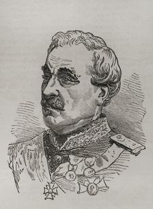 Charles Cousin-Montauban (1796-1878), 1st Count of Palikao, French general and statesman, 1870. Creator: Unknown