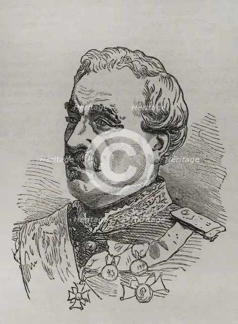 Charles Cousin-Montauban (1796-1878), 1st Count of Palikao, French general and statesman, 1870.  Creator: Unknown.