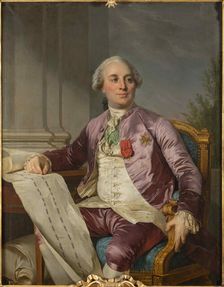 Charles Claude Flahaut de La Billarderie, comte d'Angiviller (1730-1809) , 1779. Creator: Duplessis, Joseph-Siffred (1725-1802)