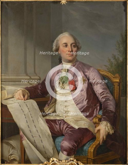 Charles Claude Flahaut de La Billarderie, comte d'Angiviller (1730-1809) , 1779. Creator: Duplessis, Joseph-Siffred (1725-1802).