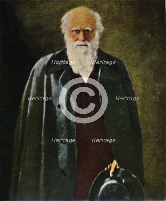 'Charles Darwin 1809-1882. - Gemälde von Collier', 1934. Creator: Unknown.