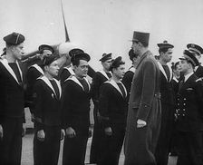 Charles de Gaulle Inspecting Free French Pilots, 1942. Creator: British Pathe Ltd