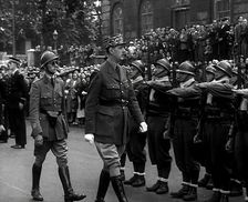 Charles de Gaulle Inspecting Soldiers, 1941. Creator: British Pathe Ltd