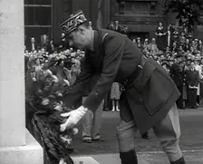 Charles de Gaulle Laying a Wreath, 1941. Creator: British Pathe Ltd