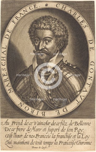 Charles de Gontaut, Duke of Biron. Creator: Thomas de Leu.